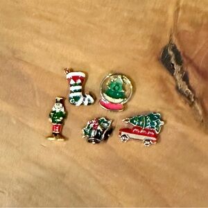 Origami Owl Christmas Charms Lot of 5